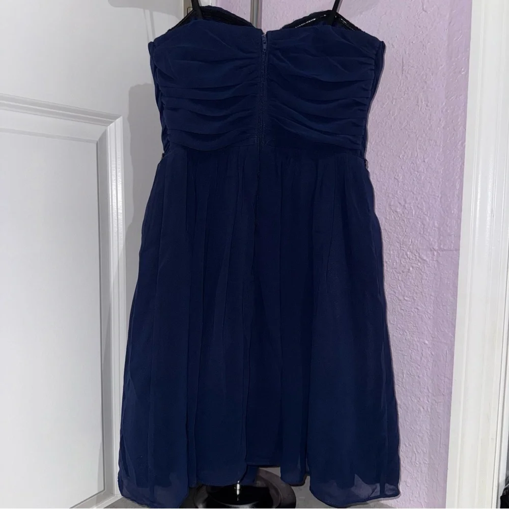 City Triangle Blue Jeweled Dress Size 1 - Picture 4 of 5